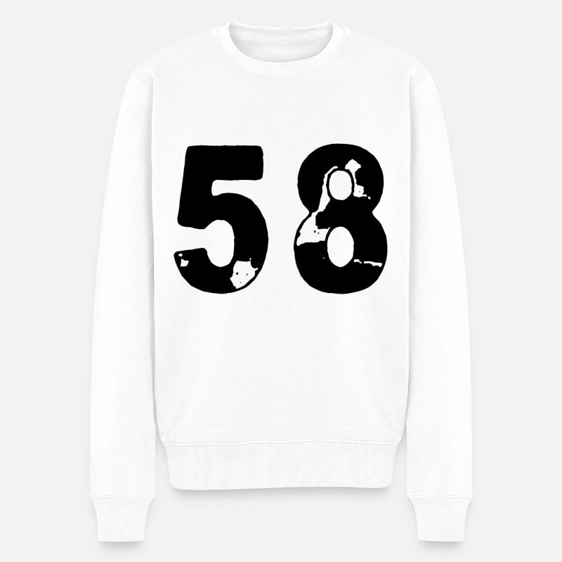 58 Maillot numéro - Pull Premium bio Homme - blanc