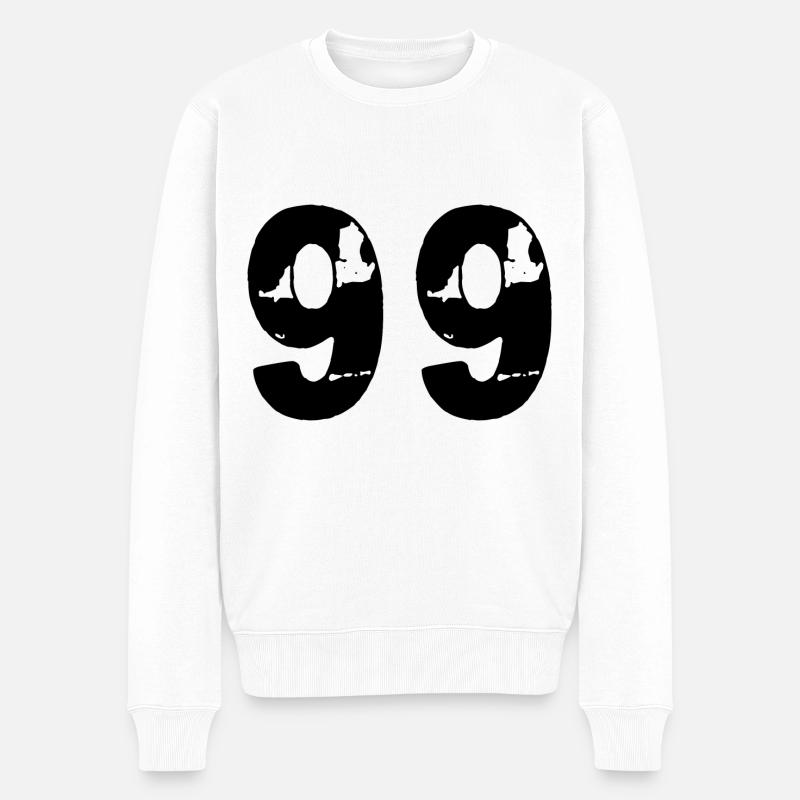 99 Maillot numéro - Pull Premium bio Homme - blanc