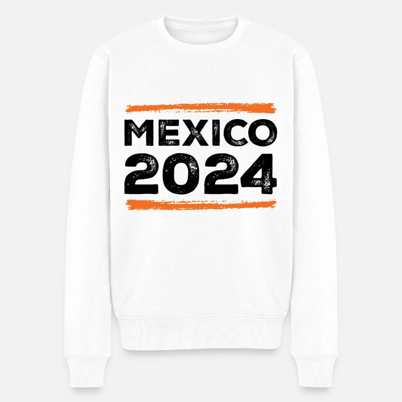 Citation Mexique 2024 - Pull Premium bio Homme - blanc