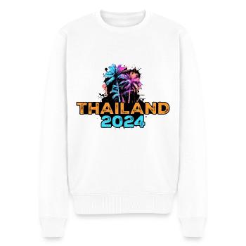 Tournée Thaïlande 2024 - Pull Premium bio Homme - blanc - Devant - Thijin (182cm)