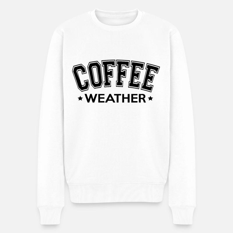 Météo du café - Pull Premium bio Homme - blanc