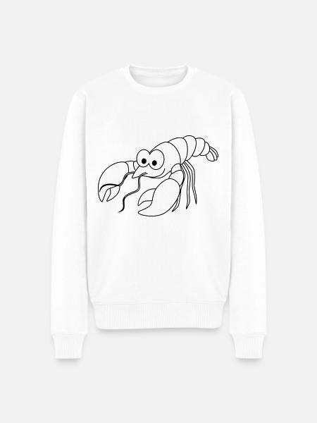 Lobster Comic Animal - Men's Premium Organic Jumper - white