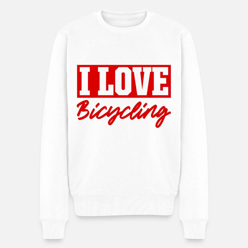 J’adore le vélo - Pull Premium bio Homme - blanc