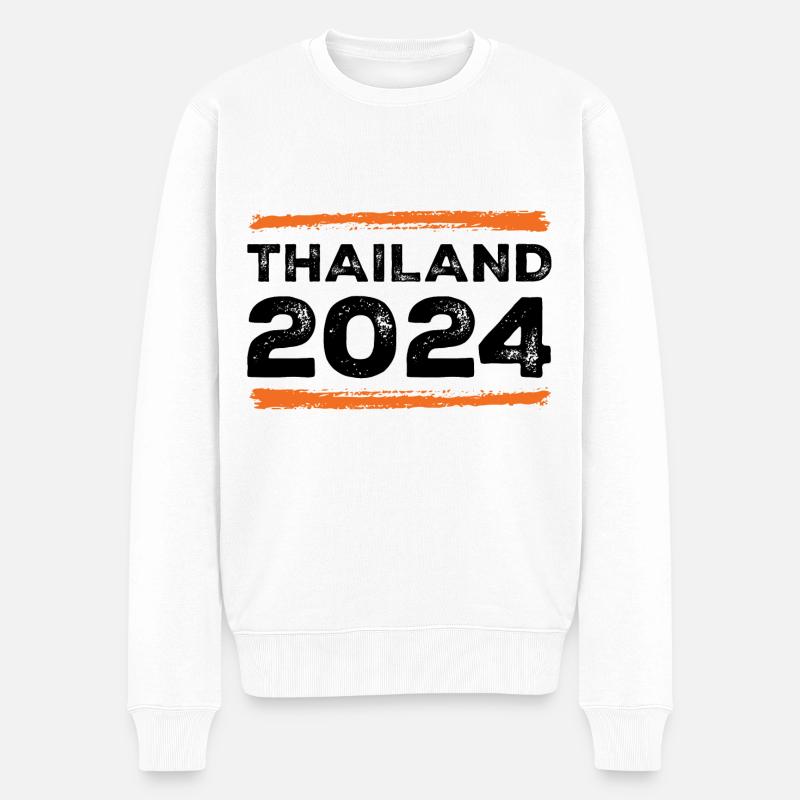 Thaïlande 2024 Dicton - Pull Premium bio Homme - blanc