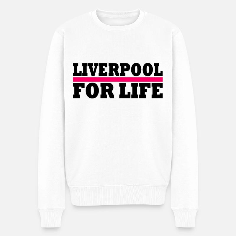 LIVERPOOL - Pull Premium bio Homme - blanc