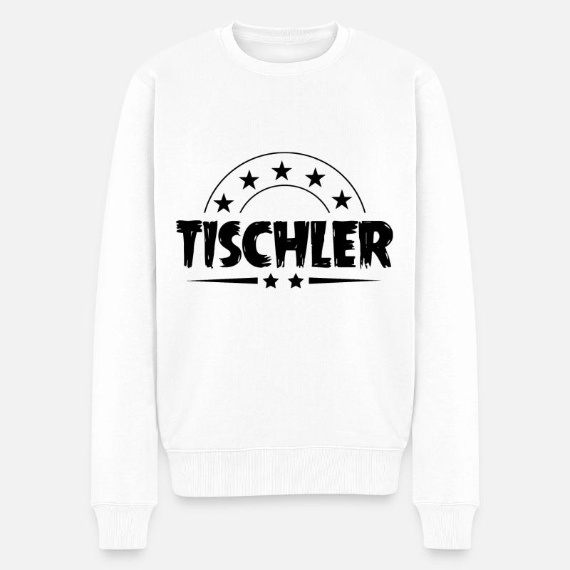 Tischler Beruf - Männer Premium Bio Pullover - Weiß