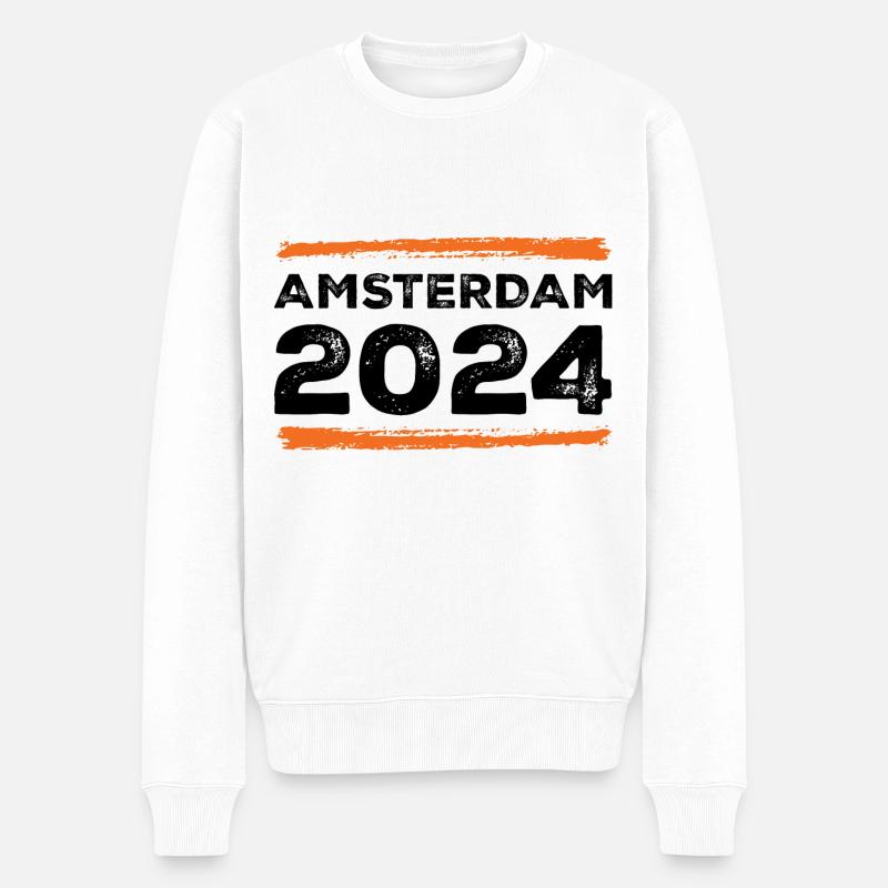 Devis Amsterdam 2024 - Pull Premium bio Homme - blanc