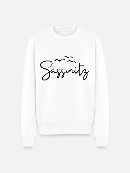 Sassnitz Möwen Rügen Hafenstadt Sassnitz - Männer Premium Bio Pullover - Weiß