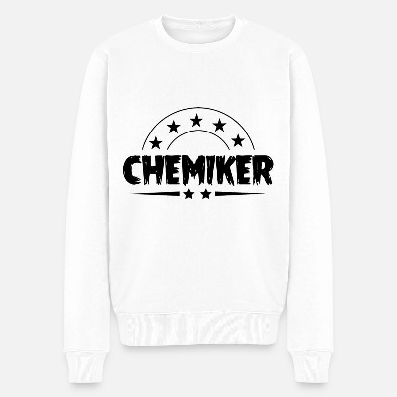 Chemiker Beruf - Männer Premium Bio Pullover - Weiß