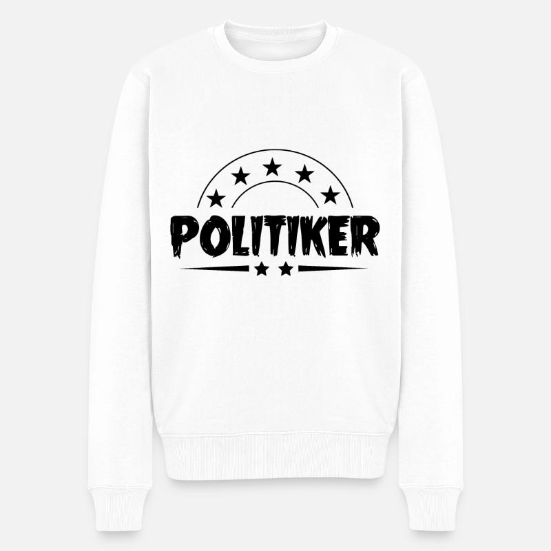 Politiker Beruf - Männer Premium Bio Pullover - Weiß
