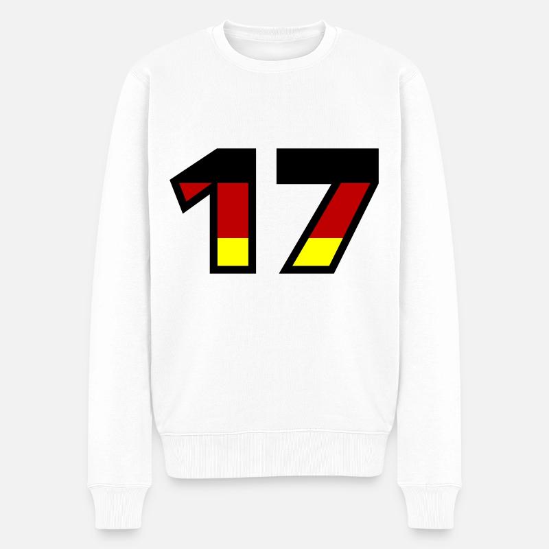 17 Numéro Allemagne Jersey - Pull Premium bio Homme - blanc