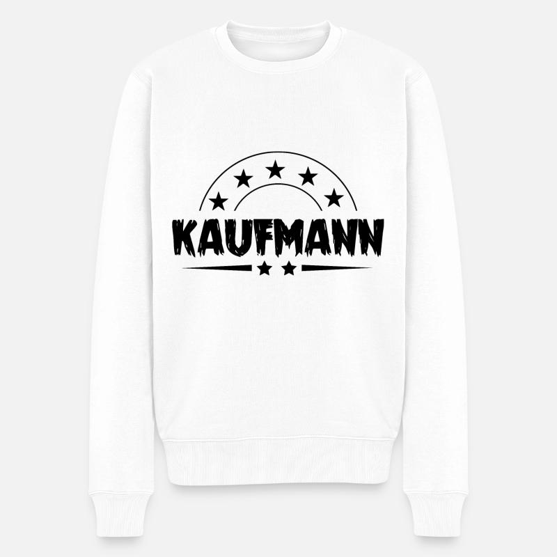 Kaufmann Beruf - Männer Premium Bio Pullover - Weiß