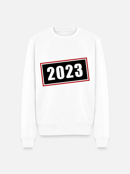 2023 Symbol - Men's Premium Organic Jumper - white
