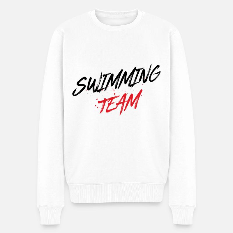 Équipe de natation - Pull Premium bio Homme - blanc