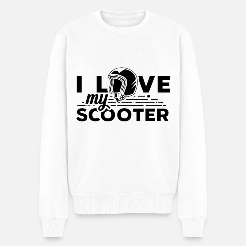 Scooter scooter conducteur - Pull Premium bio Homme - blanc