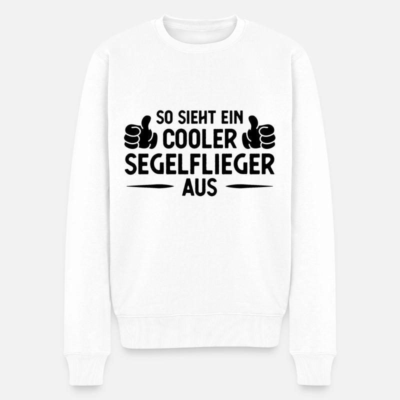SOHT EIN COOLER SEGELLIEGER AUS - - Männer Premium Bio Pullover - Weiß