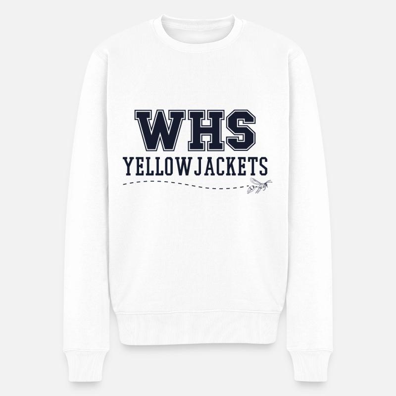 WHS Yellowjackets - Männer Premium Bio Pullover - Weiß