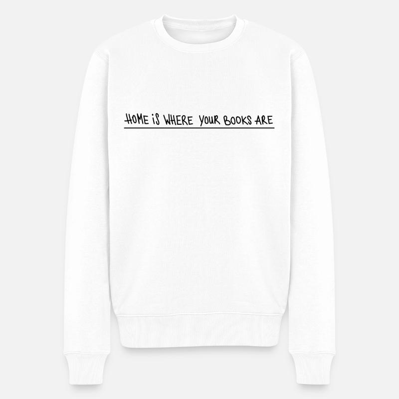 Accueil Livres - Pull Premium bio Homme - blanc