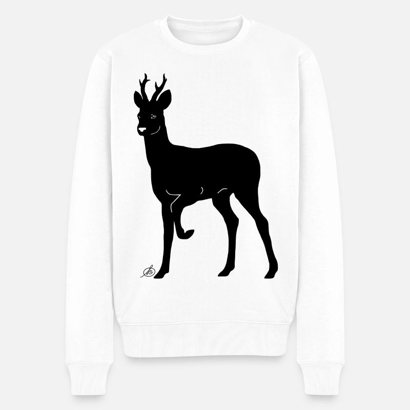 Chevreuil - Pull Premium bio Homme - blanc