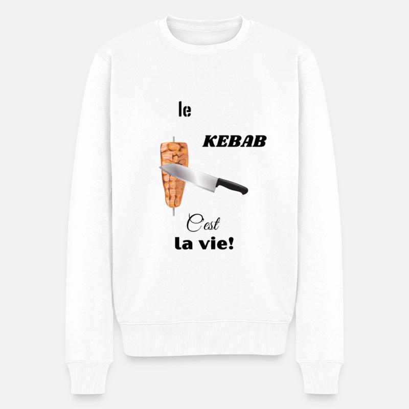 Kebab Fan T-shirt - Pull Premium bio Homme - blanc