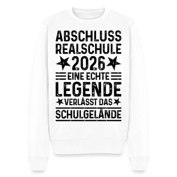 Remise des diplômes 2026 Realschule 2026 - Pull Premium bio Homme - blanc - Devant - Thijin (182cm)
