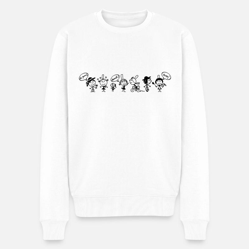 Bretons humour - Pull Premium bio Homme - blanc