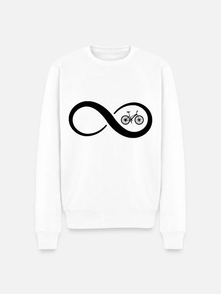 Infinity and cycling - - Men's Premium Organic Jumper - white