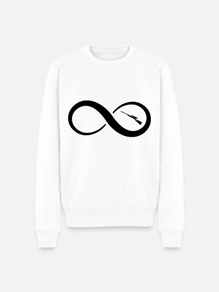 Infinity and Hunting - - Men's Premium Organic Jumper - white