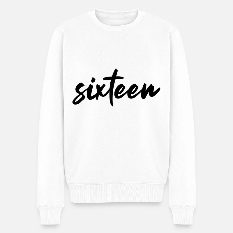 SEIZE 16E ANNIVERSAIRE - Pull Premium bio Homme - blanc