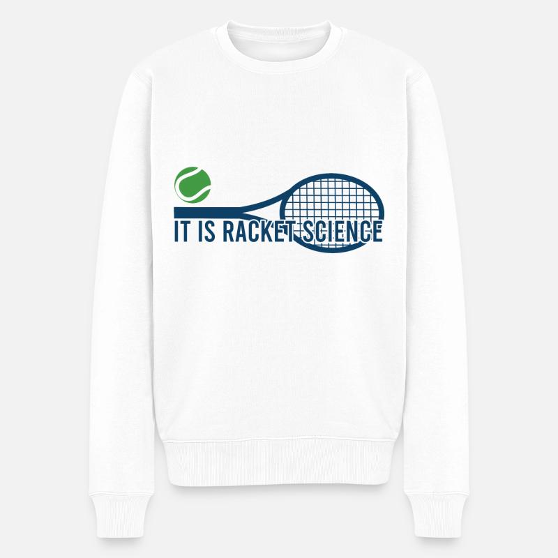 Tennis - It is Racket Science - Pull Premium bio Homme - blanc