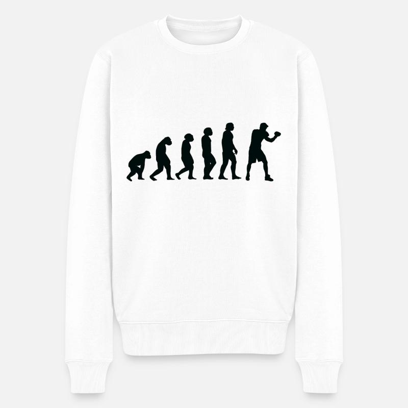 Evolution Boxing - Bo - Men's Premium Organic Jumper - white