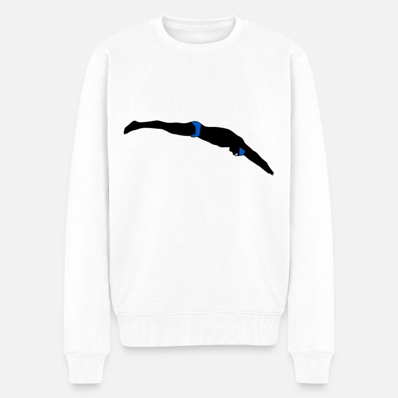 Natation - Pull Premium bio Homme - blanc