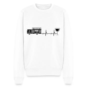 Herzschlagwein- und Feuerwehr-Brigader - (2) - Pull Premium bio Homme - blanc - Devant - Thijin (182cm)