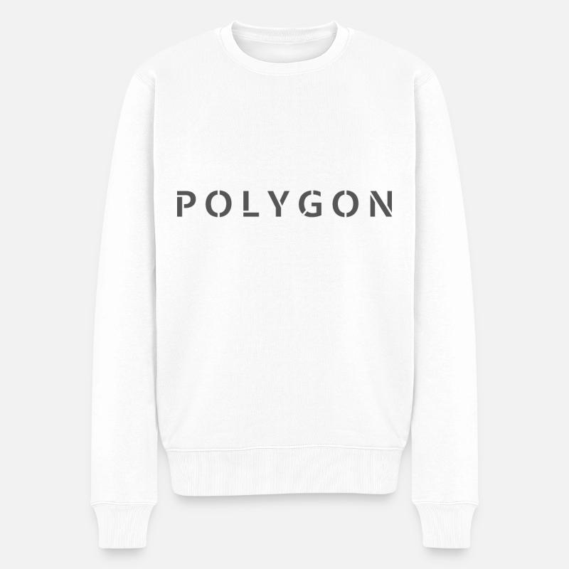 POLYGON - Pull Premium bio Homme - blanc