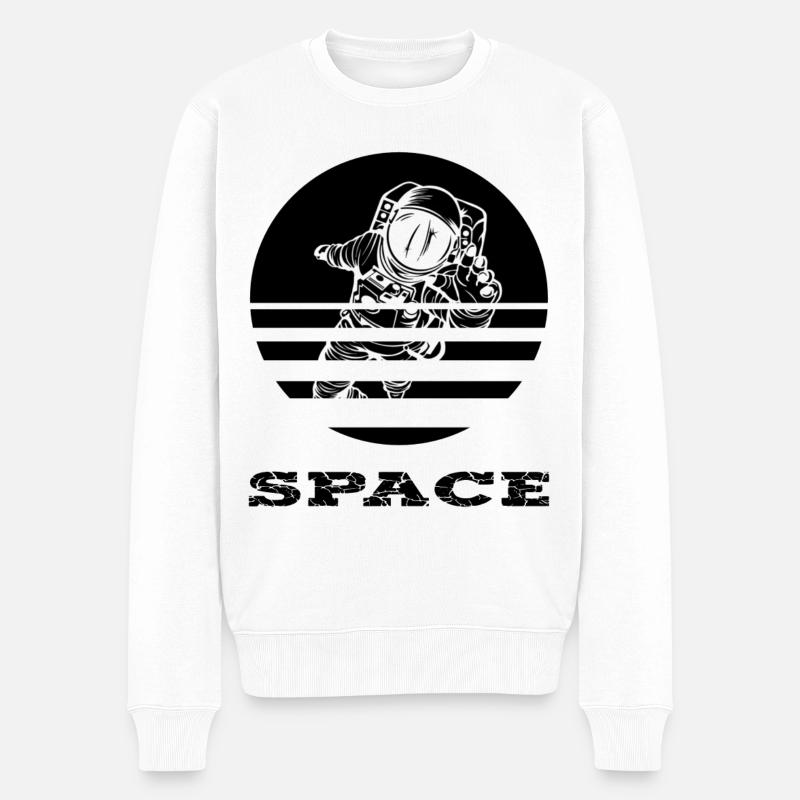 Astronaute - Pull Premium bio Homme - blanc