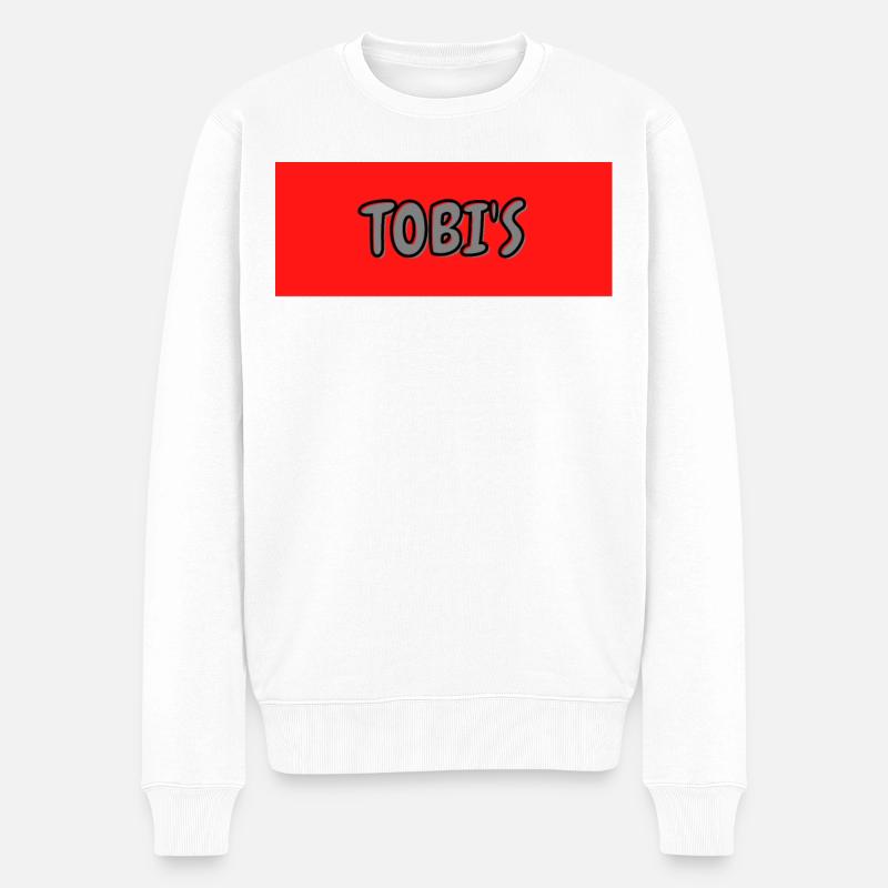 Tobi's - Männer Premium Bio Pullover - Weiß