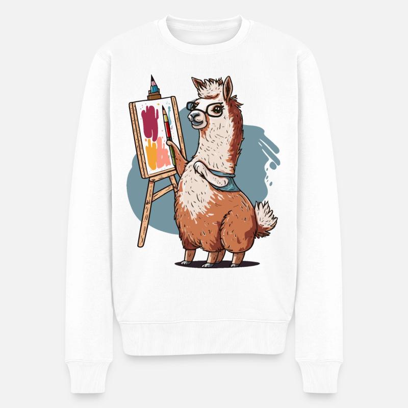 Brosse et Brawn - Pull Premium bio Homme - blanc