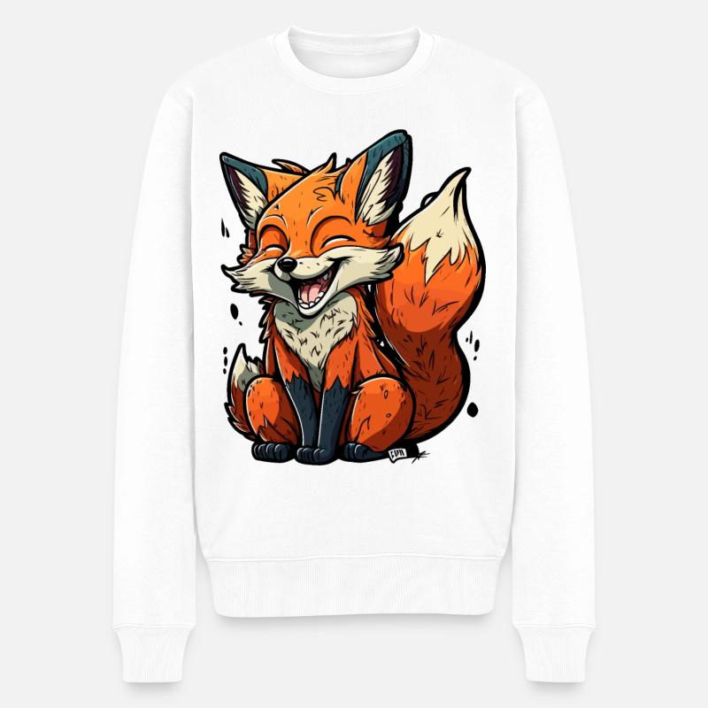 Rusé comme un renard - Pull Premium bio Homme - blanc