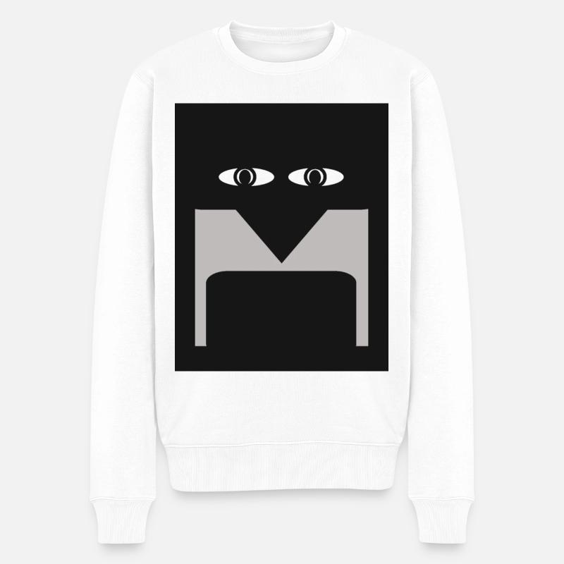 Tabby - Männer Premium Bio Pullover - Weiß