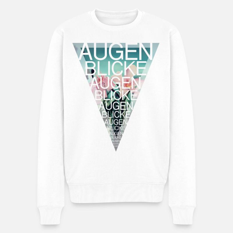 Augenblicke - Naturfotodesign by Yasmin Embacher - Männer Premium Bio Pullover - Weiß