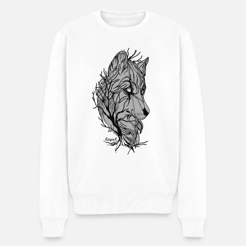 Loup - Pull Premium bio Homme - blanc