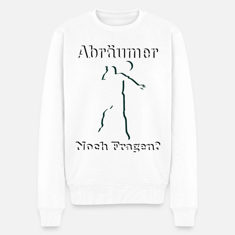 Abräumer - Männer Premium Bio Pullover - Weiß