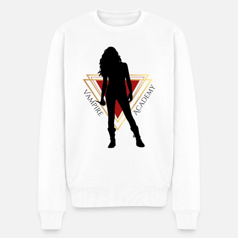 Vampire Academy badass Rose Hathaway - Männer Premium Bio Pullover - Weiß