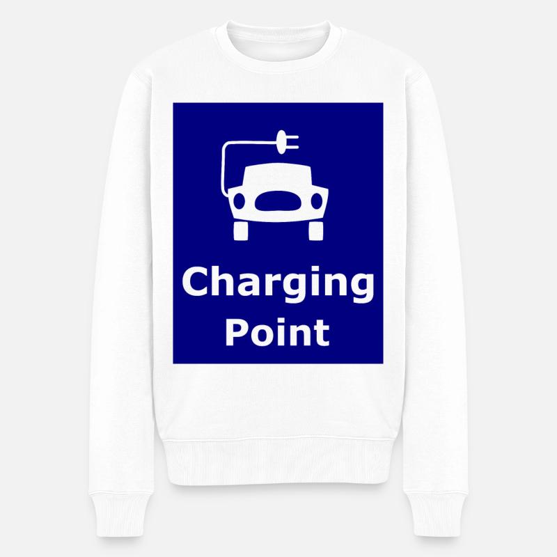 Espace pour charger - Pull Premium bio Homme - blanc