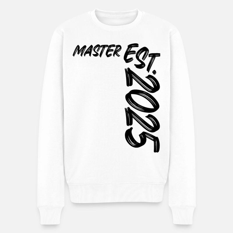 Master Est. 2025 - Männer Premium Bio Pullover - Weiß