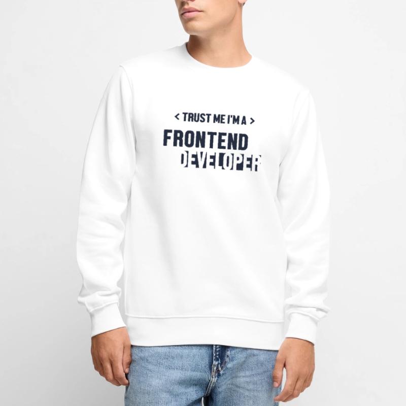 Trust Me I'm Frontend Developer Coder Software Men's Premium Organic Jumper