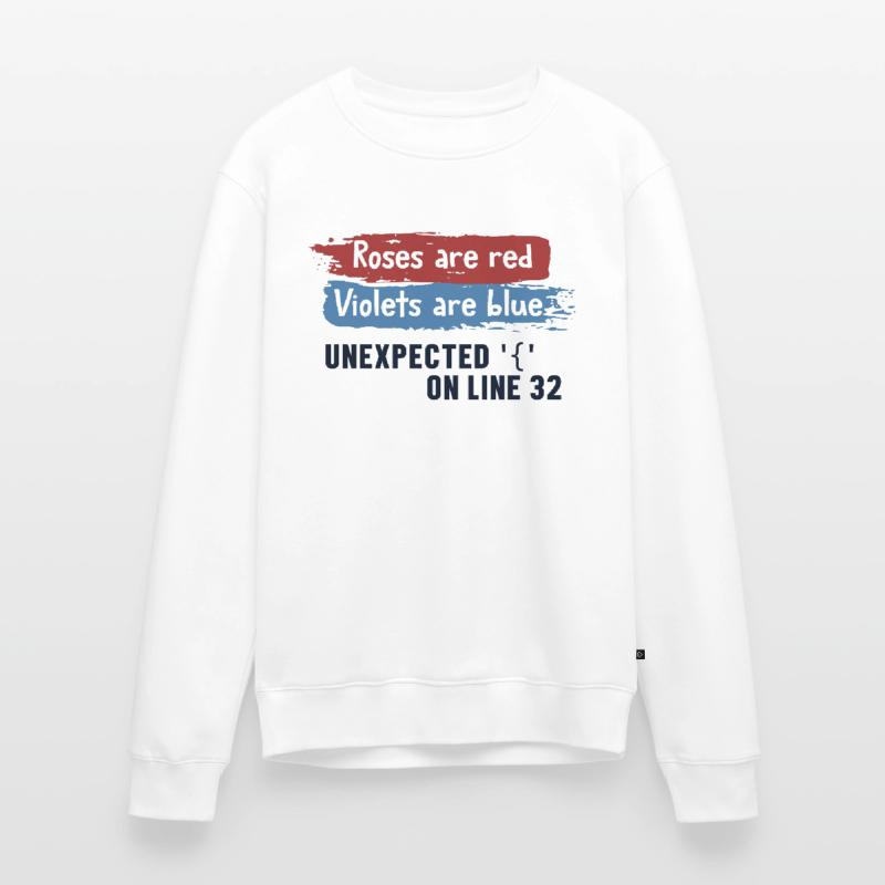 Unexpected { on Line 32 Engineer Coder Software Men's Premium Organic Jumper