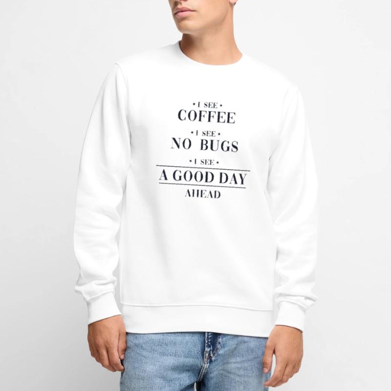 Coffee No Bugs Good Day Developer Coder Programmer Pull Premium bio Homme