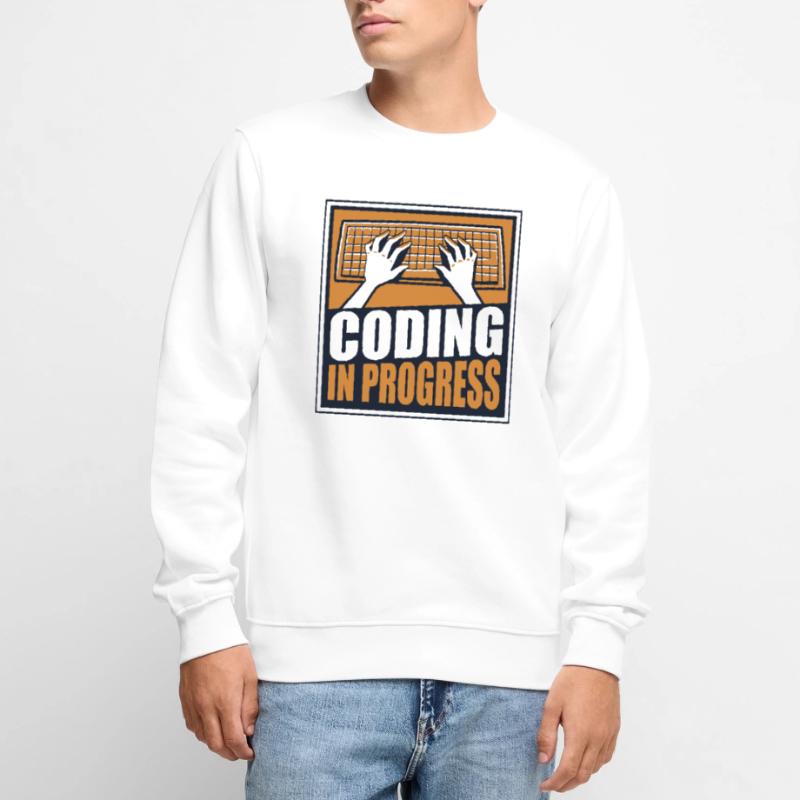 Coding In Progress Software Engineer Developer Men's Premium Organic Jumper