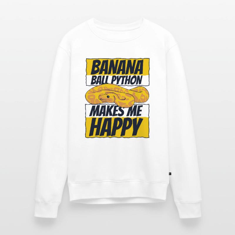 Me rend heureux Serpent Python Boule de banane Python Pull Premium bio Homme